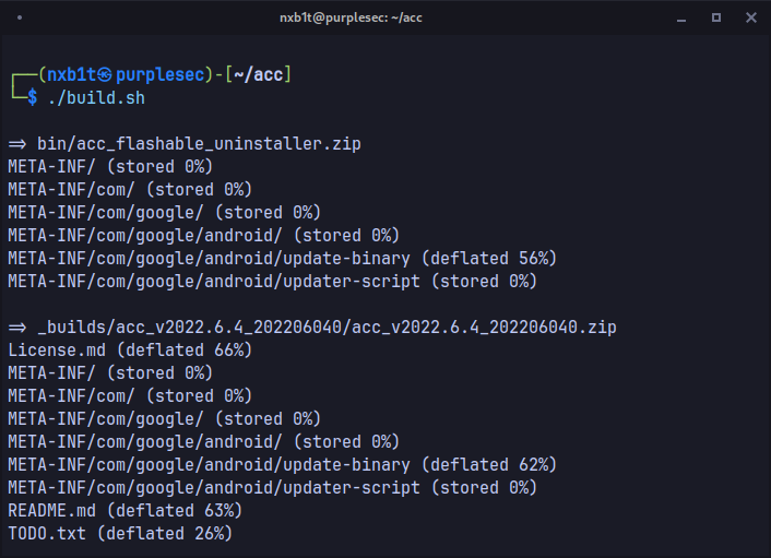 Module built successfuly