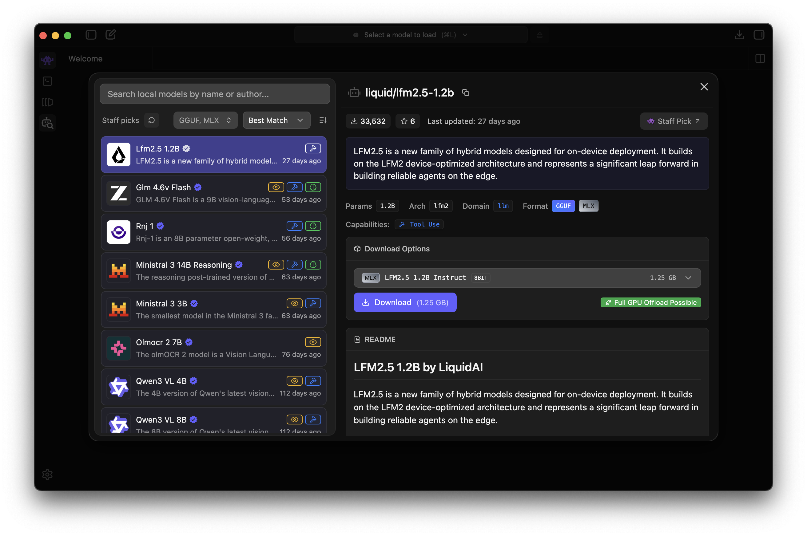 LM Studio - Discover Models